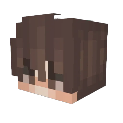 Daenta Minecraft avatar head, 3D render