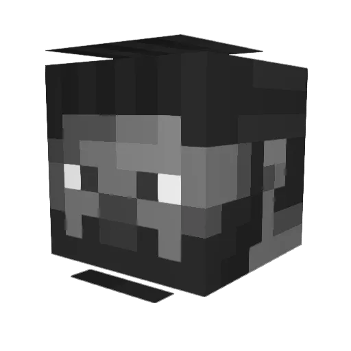 Daer4n Minecraft avatar head, 3D render