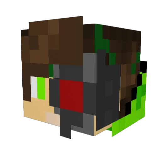 Daeson Minecraft avatar head, 3D render