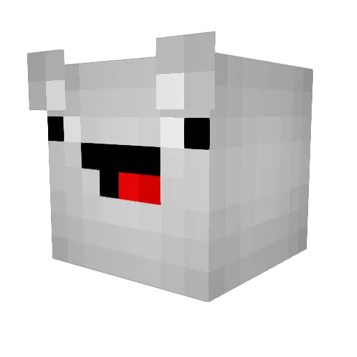 Daeye Minecraft avatar head, 3D render