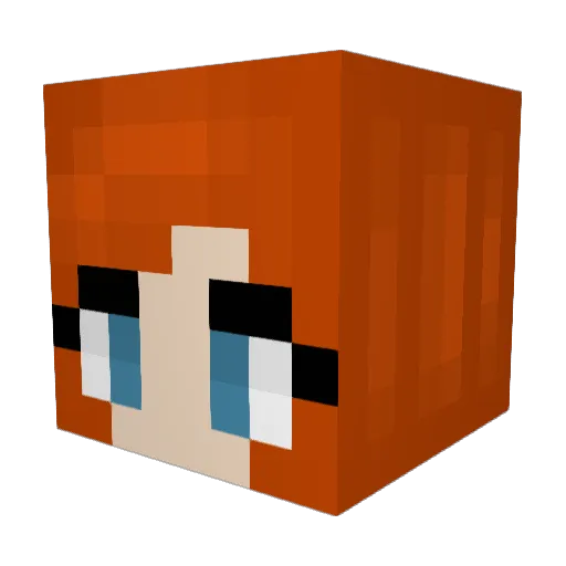 Daf6446 Minecraft avatar head, 3D render