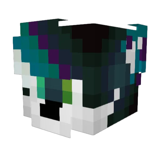 Dafey1 Minecraft avatar head, 3D render