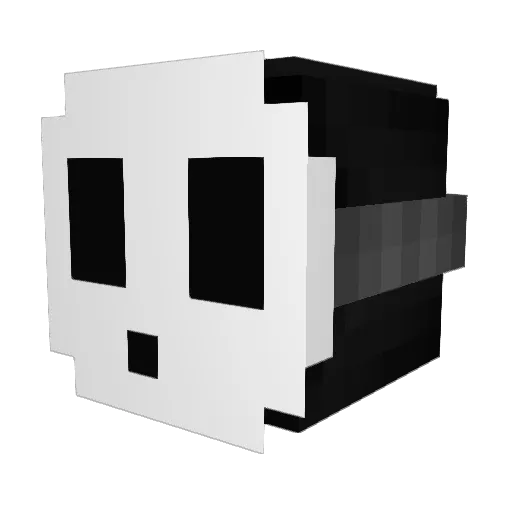 Daff214 Minecraft avatar head, 3D render