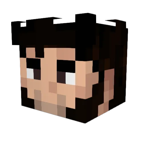 DafferNx Minecraft avatar head, 3D render