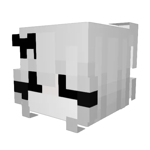 Daffily Minecraft avatar head, 3D render