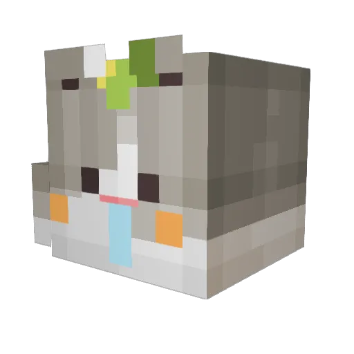 Daffodil87 Minecraft avatar head, 3D render