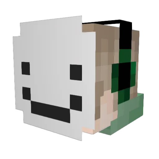 DaffodilGoat215 Minecraft avatar head, 3D render