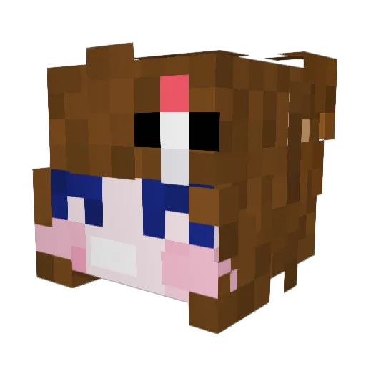 DaffyOstrich782 Minecraft avatar head, 3D render