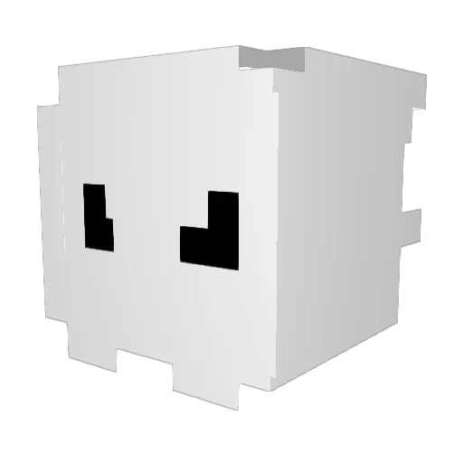 Dafm0 Minecraft avatar head, 3D render