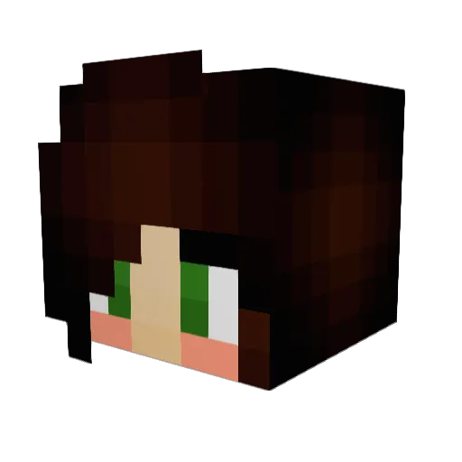 DafnyLegal Minecraft avatar head, 3D render