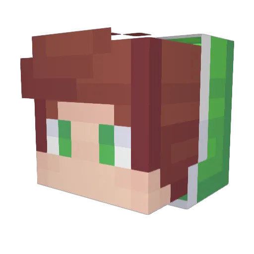 DafonGames Minecraft avatar head, 3D render