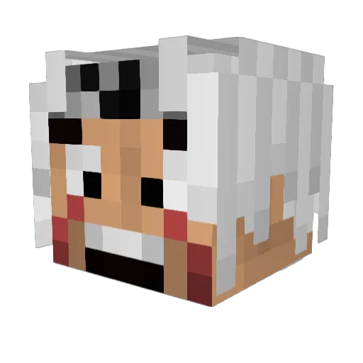 DaftPunk10 Minecraft avatar head, 3D render