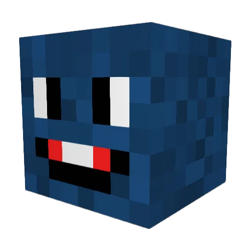 Dafta_ Minecraft avatar head, 3D render