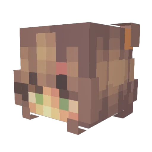 DafteonOW Minecraft avatar head, 3D render