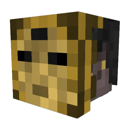 Daftspecial Minecraft avatar head, 3D render