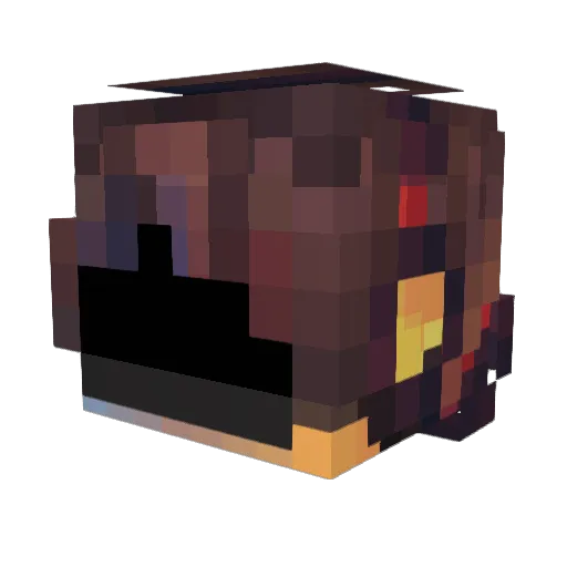 DaftxOctowo3 Minecraft avatar head, 3D render