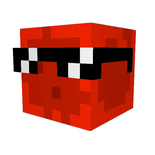 Dagadiller Minecraft avatar head, 3D render