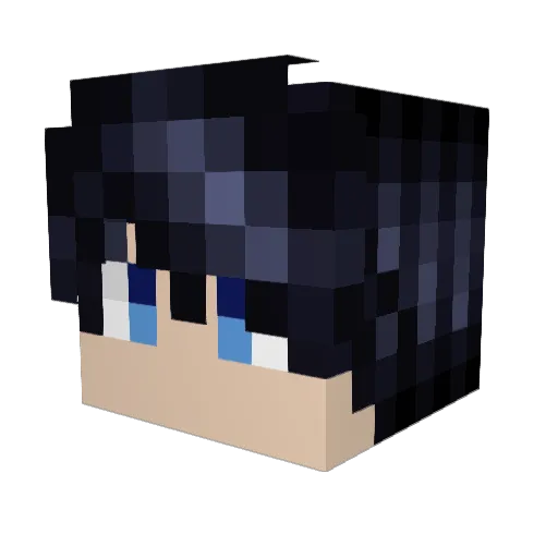 Dagansz_ Minecraft avatar head, 3D render