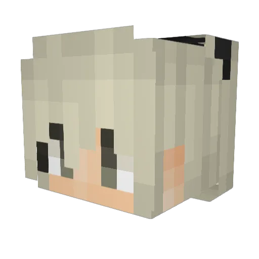 Dageh Minecraft avatar head, 3D render