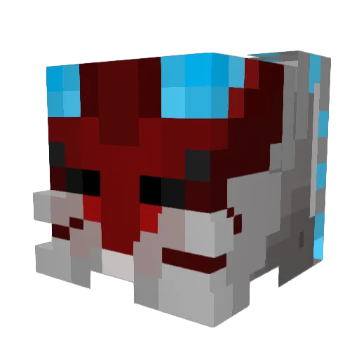 Dagemugi Minecraft avatar head, 3D render