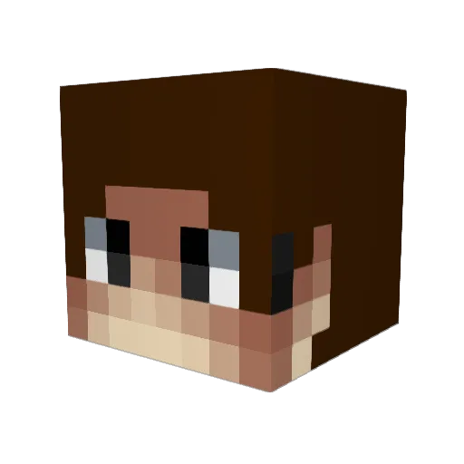 Dagge Minecraft avatar head, 3D render