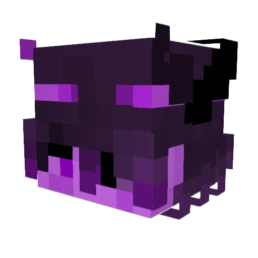 DaggerVoid Minecraft avatar head, 3D render