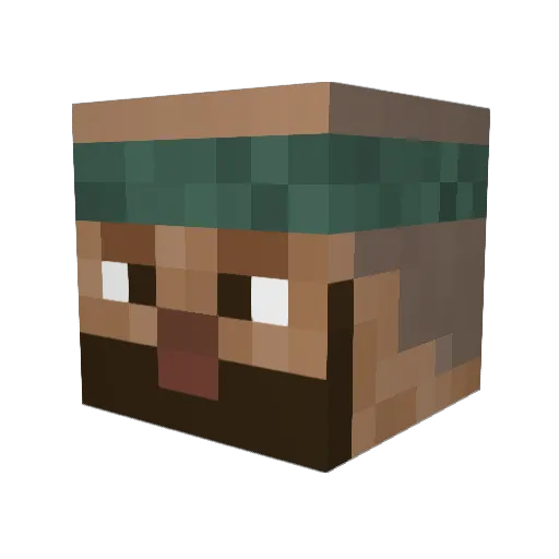 Daggett556 Minecraft avatar head, 3D render