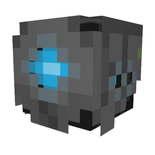 Daggur Minecraft avatar head, 3D render