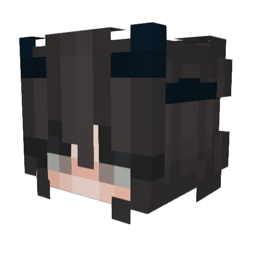Dagmarcia Minecraft avatar head, 3D render