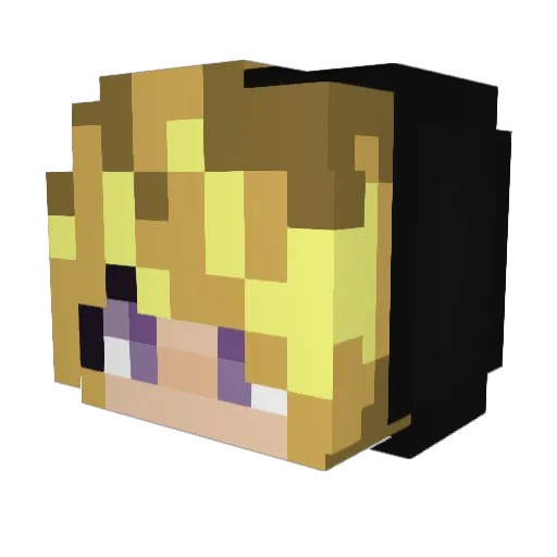 Dagmarjuul Minecraft avatar head, 3D render