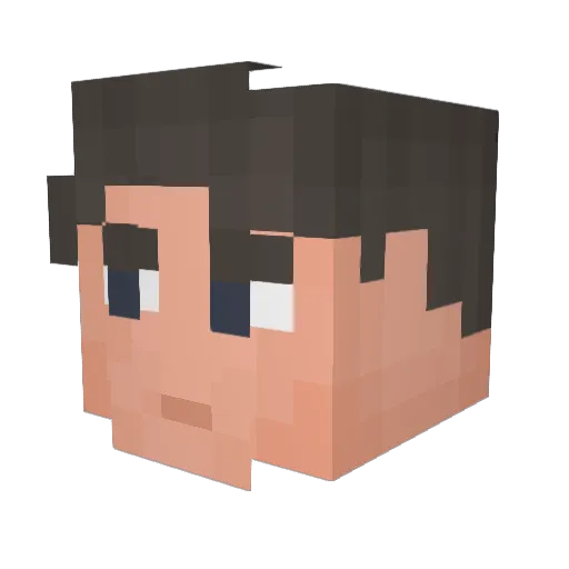 Dago2792 Minecraft avatar head, 3D render