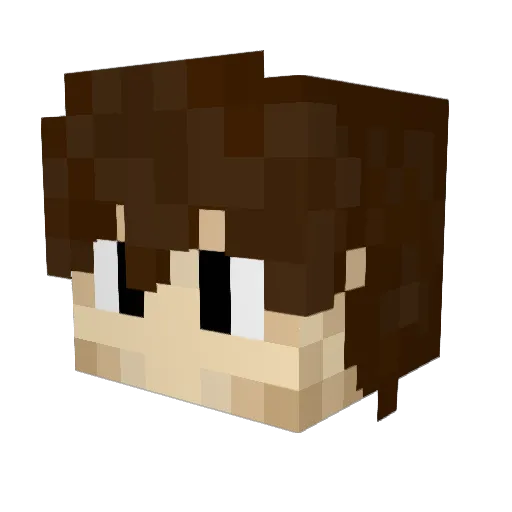 Dagon_12 Minecraft avatar head, 3D render