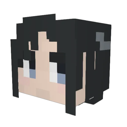 Dagput Minecraft avatar head, 3D render