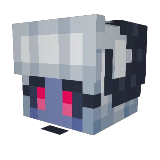 Dagr0n Minecraft avatar head, 3D render