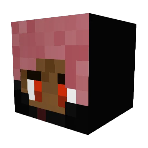 Dagreazy Minecraft avatar head, 3D render