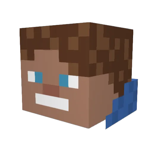 Dagrow Minecraft avatar head, 3D render