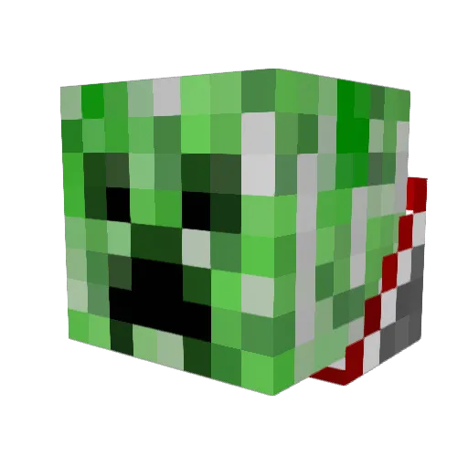 Dagsaid Minecraft avatar head, 3D render