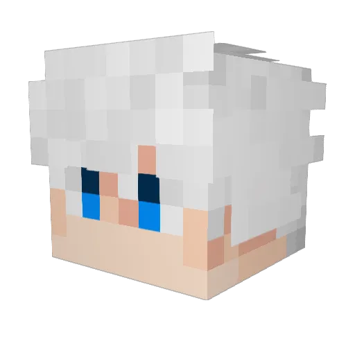 Daguer666_ Minecraft avatar head, 3D render