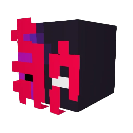 DahRingo Minecraft avatar head, 3D render