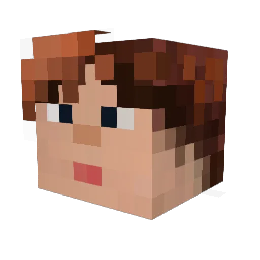 Dahao99 Minecraft avatar head, 3D render