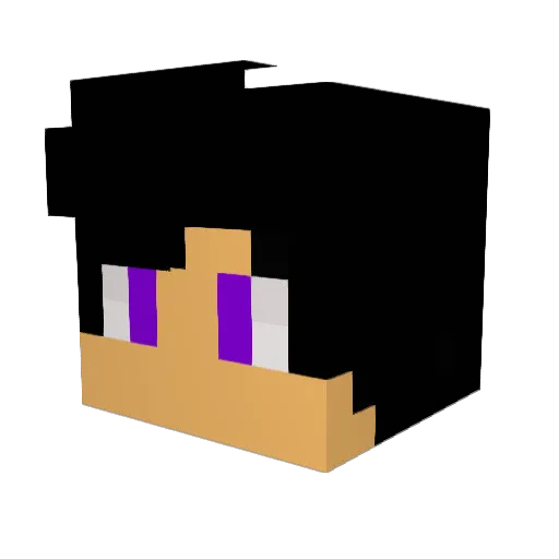 Daher31 Minecraft avatar head, 3D render