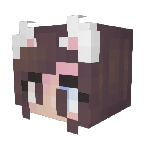Dahgmar Minecraft avatar head, 3D render