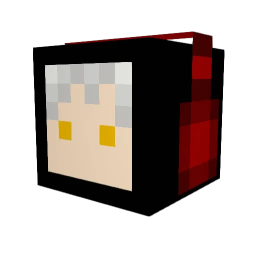 Dahlia_9 Minecraft avatar head, 3D render