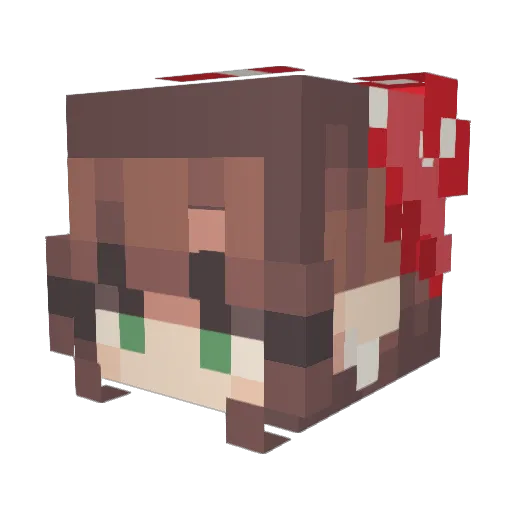 Dahlia__ Minecraft avatar head, 3D render