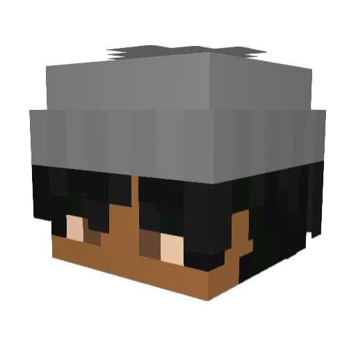 Dahott Minecraft avatar head, 3D render