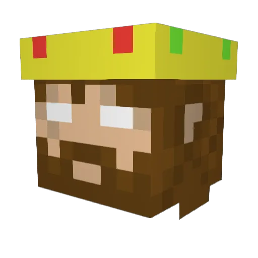DahoziA Minecraft avatar head, 3D render