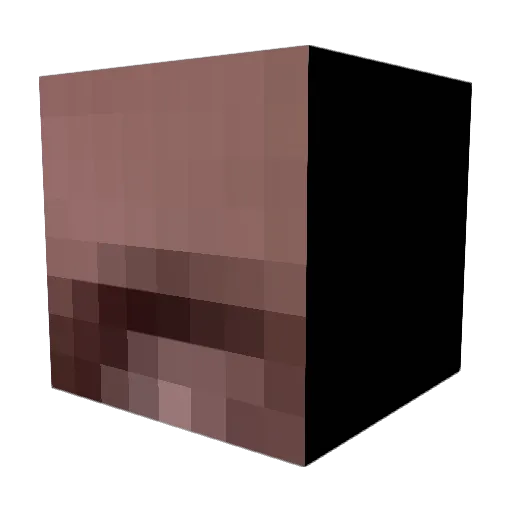 Dahrkey Minecraft avatar head, 3D render