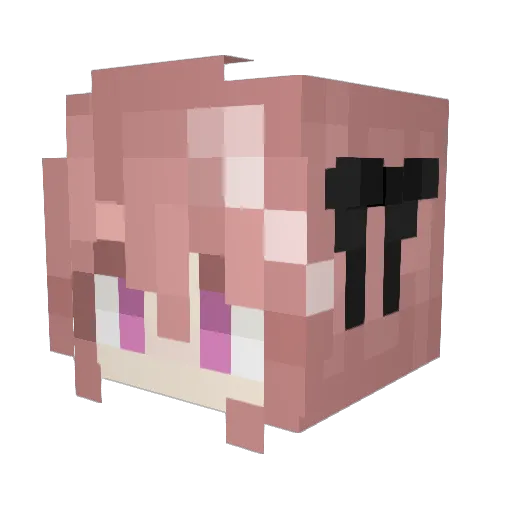Dahtotodile Minecraft avatar head, 3D render