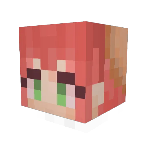 Dahyeseong Minecraft avatar head, 3D render