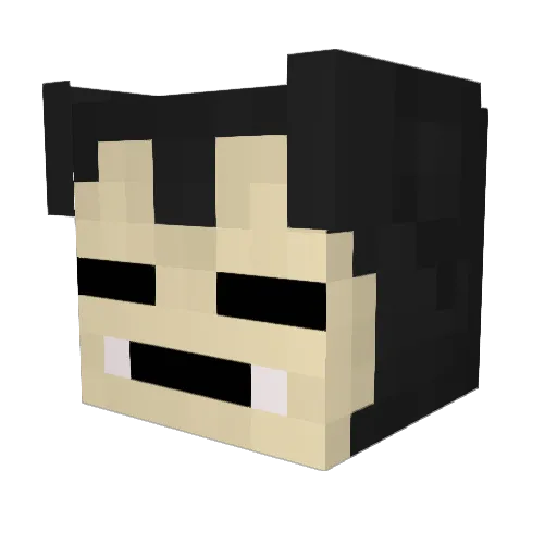 Dai_Ryusei Minecraft avatar head, 3D render